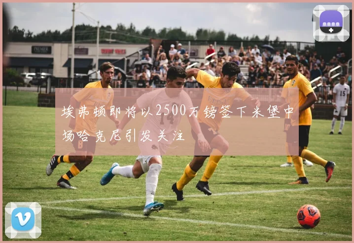 埃弗顿即将以2500万镑签下米堡中场哈克尼引发关注
